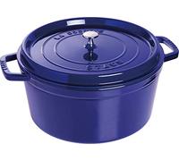 STAUB Casseruola/Cocotte in Ghisa, Rotonda 30 cm, 8.35 L, Blu (Scuro)
