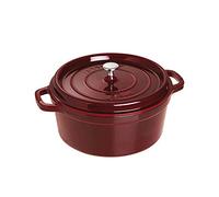 STAUB Casseruola/Cocotte in ghisa, Tonda 26 cm, 5 litri, Granata