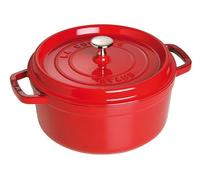 STAUB Casseruola Rotonda, Ghisa, Rosso (Ciliegia), 18 cm