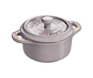 Staub Ceramique Mini cocotte rotonda - 10 cm, grigio antico