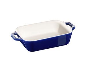 Staub Ceramique Pirofila rettangolare - 14 x 11 cm, blu scuro