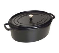 STAUB - Cocotte 2 Maniglie Ovale con Coperchio 29 cm Nero