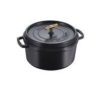 Staub Cocotte buster+punch nero/oro, ø 28 cm Cocotte buster+punch nero/oro, Ø 28 cm