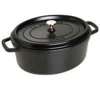 STAUB Cocotte Casseruola Ovale, Ghisa, 8L, Nero, 37 cm