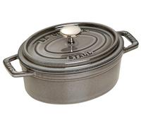 STAUB Cocotte Casseruola Ovale, Ghisa, Grigio Grafite, 17 cm