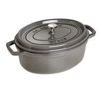 STAUB Cocotte Casseruola Ovale, Ghisa, Grigio Grafite, 31 cm
