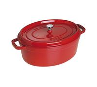 STAUB Cocotte Casseruola Ovale, Ghisa, Rosso Ciliegia, 33 cm