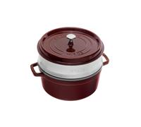 Staub COCOTTE CON CESTELLO A VAPORE rosso granata, 26 cm COCOTTE CON CESTELLO A VAPORE rosso granata, 26 cm