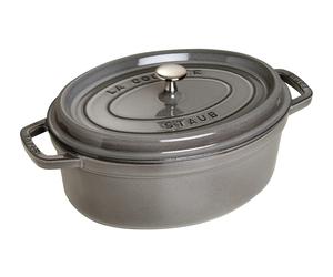 STAUB Cocotte, Gusseisen Bräter, Alle Herdarten inkl Induktion, Oval 31 cm, 5,5