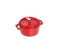 Staub - Cocotte in Ghisa con Coperchio Diametro 22 cm Capacità 2.6 lt Colore Rosso Ciliengia - Linea La Cocotte