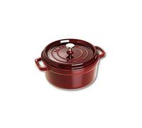 Staub - Cocotte in Ghisa con Coperchio Diametro 24 cm Capacit 3.8 lt Colore Rosso - Linea La Cocotte
