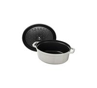 STAUB - Cocotte ovale di Truffo, misura 31 cm, colore: Bianco