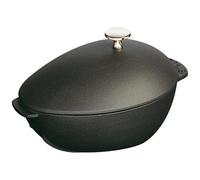 Staub - Cocotte per Cozze in Ghisa con Coperchio Diametro 25 cm Capacit 2 lt Colore Nero - Linea La Cocotte