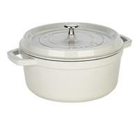 STAUB COCOTTE ROTONDA 24 CM WHITE TRUFFLE IN GHISA MOD. 1003439 EAN 327234004023