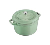 Staub cocotte rotonda 28 cm verde salvia