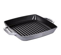 STAUB - Griglia Quandrata In Ghisa Per Induzione Colore Grigio Con Maniglie Di Staub