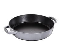 STAUB - Griglia Tonda Alta In Ghisa Per Induzione Colore Grigio Con Maniglie Di Staub