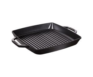 Staub Grill Pans Bistecchiera quadrata - 33 cm, Nera