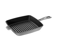 Staub Grill Pans Grill con manico quadrata - 26 cm, Colore grigio grafite