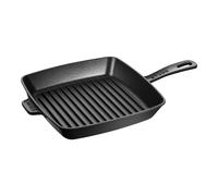 Staub Grill Pans Grill con manico quadrata - 26 cm, Nera