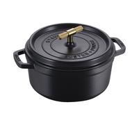 Staub La Cocotte Cocotte Buster+Punch rotonda - 24 cm, Nera