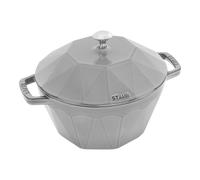 Staub La Cocotte Cocotte Diamante rotonda - 22 cm, Colore grigio grafite
