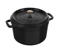 Staub La Cocotte Cocotte vento rotonda - 24 cm, nero