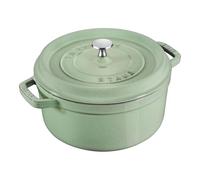 STAUB LA COCOTTE - Ghisa rotonda, 24 cm, colore: Verde salvia