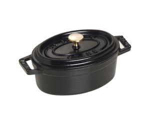 Staub La Cocotte Mini cocotte ovale - 11 cm, nero