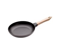 Staub padella per friggere con manico in legno 24 cm, nero