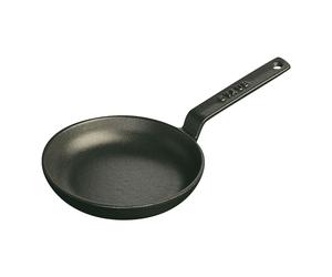 Staub Pans Padella - 12 cm, ghisa, Nero opaco