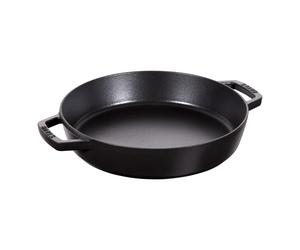 Staub Pans Padella con 2 maniglie - 26 cm, ghisa, Nero opaco