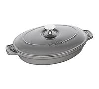 Staub Specialities Pirofila con coperchio ovale - 23 cm, grigio grafite