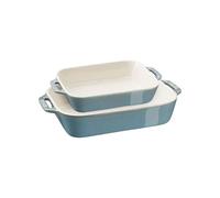 Staub Set 2 pirofile rettangolari, turchese antico Set 2 pirofile rettangolari, turchese antico
