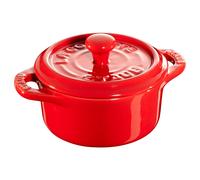 STAUB SET 4 MINI COCOTTE ROTONDE CERAMICA ROSSO CILIEGIA MOD. 1008677 EAN 327234