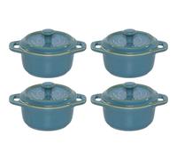Staub Ceramique Set da cocotte rotonda - 4-pz., turchese antico