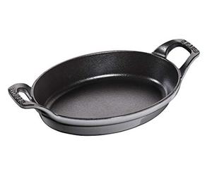 STAUB Sur la Table Minis Pirofila Ovale, Ghisa, Grigio, 21 cm