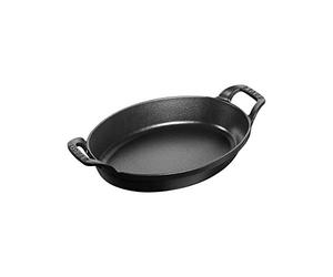 STAUB Sur la Table Minis Pirofila Ovale, Ghisa, Nero, 21 cm