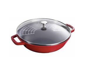 Staub Wok medio diam. 30 cm Rosso ciliegia Wok medio diam. 30 cm Rosso ciliegia