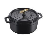 Staub La Cocotte Cocotte Buster+Punch rotonda - 24 cm, Nera