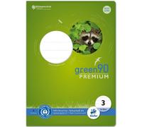 Staufen 040782003 - Green notebook, ruling 3, DIN A4, 16 sheets, 90 g/m², 21 dou