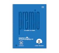 Staufen Premio Collegeblock - 5 pezzi, 80 fogli, DIN A5, rigatura 21 (9 mm a righe), 6 fori, 90 g/m² carta riciclata
