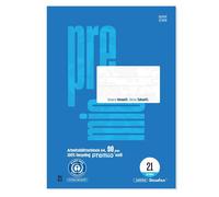 Staufen premio foglio di lavoro - righello formato 21, DIN A4, 50 fogli 90 g/m², righe 9 mm, 1 blocco