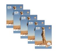 Staufen Style Blocco note a spirale LIN 4-5 blocchi da 40 fogli ciascuno, DIN A5, 70 g/m², foderato (10 mm)