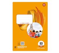 Staufen Style Quaderno di vocabolario - 5 quaderni, 32 fogli ciascuno, DIN A4, formato 53 (vocabolario con linee centrali), carta da 80 g/m²