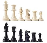 Staunton Tournament Chess Pieces, Triple Weighted with 3.75" King and 2 extra Queens