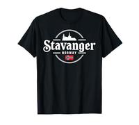 Stavanger Norvegia City Travel Paesaggio iconico Maglietta