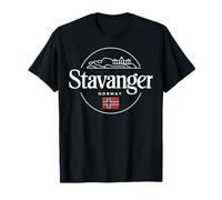 Stavanger Norvegia City Travel Paesaggio iconico Maglietta