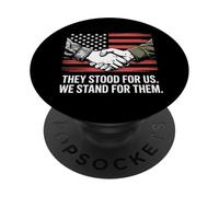 Stavano per noi Noi Sosteniamo il Giorno dei Veterani PopSockets PopGrip Adesivo