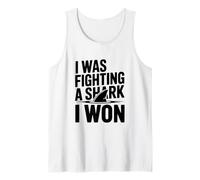 Stavo combattendo Uno squalo e Ho Vinto Un Divertente Guerriero oceanico Canotta